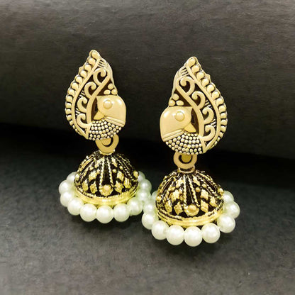 Exquisite Pearls Jhumkas