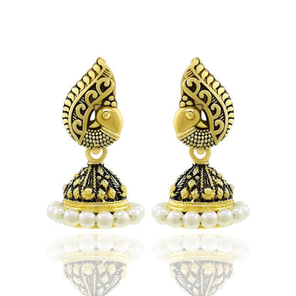 Exquisite Pearls Jhumkas